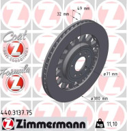 440.3137.75 Brzdový kotouč FORMULA Z BRAKE DISC ZIMMERMANN