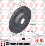 450.5202.55 ZIMMERMANN brzdový kotúč 450.5202.55 ZIMMERMANN