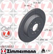 450.5203.52 Brzdový kotouč SPORT BRAKE DISC COAT Z ZIMMERMANN