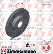 450.5213.54 Brzdový kotouč BLACK Z ZIMMERMANN