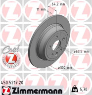 450.5217.20 Brzdový kotouč COAT Z ZIMMERMANN