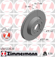 450.5220.20 Brzdový kotouč COAT Z ZIMMERMANN