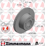 450.5221.20 Brzdový kotouč COAT Z ZIMMERMANN