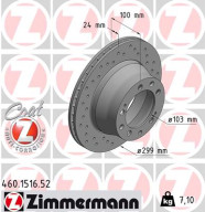 460.1516.52 Brzdový kotouč SPORT BRAKE DISC COAT Z ZIMMERMANN