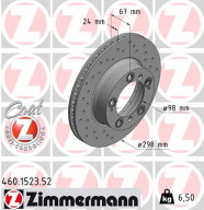 460.1523.52 Brzdový kotouč SPORT BRAKE DISC COAT Z ZIMMERMANN