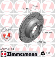 460.1527.20 ZIMMERMANN brzdový kotúč 460.1527.20 ZIMMERMANN