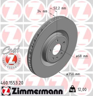 460.1553.20 ZIMMERMANN brzdový kotúč 460.1553.20 ZIMMERMANN