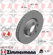 460.1575.20 ZIMMERMANN brzdový kotúč 460.1575.20 ZIMMERMANN