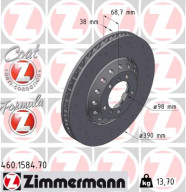 460.1584.70 Brzdový kotouč FORMULA Z BRAKE DISC ZIMMERMANN
