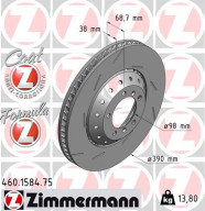 460.1584.75 Brzdový kotouč FORMULA Z BRAKE DISC ZIMMERMANN