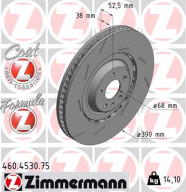 460.4530.75 Brzdový kotouč FORMULA Z BRAKE DISC ZIMMERMANN