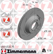 460.4532.75 Brzdový kotouč FORMULA Z BRAKE DISC ZIMMERMANN
