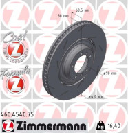 460.4540.75 Brzdový kotouč FORMULA Z BRAKE DISC ZIMMERMANN
