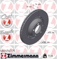 460.4547.75 Brzdový kotouč FORMULA Z BRAKE DISC ZIMMERMANN