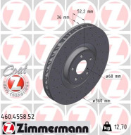 460.4558.52 Brzdový kotouč SPORT BRAKE DISC COAT Z ZIMMERMANN