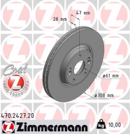 470.2427.20 ZIMMERMANN brzdový kotúč 470.2427.20 ZIMMERMANN