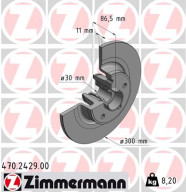 470.2429.00 Brzdový kotouč ZIMMERMANN