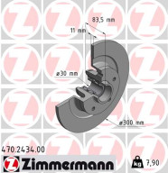 470.2434.00 Brzdový kotouč ZIMMERMANN