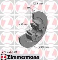 470.2443.00 Brzdový kotouč ZIMMERMANN