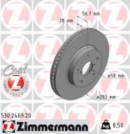 530.2469.20 ZIMMERMANN brzdový kotúč 530.2469.20 ZIMMERMANN