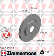 540.5303.20 ZIMMERMANN brzdový kotúč 540.5303.20 ZIMMERMANN