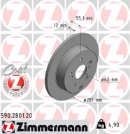 590.2801.20 Brzdový kotouč COAT Z ZIMMERMANN