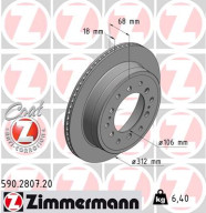 590.2807.20 Brzdový kotouč COAT Z ZIMMERMANN