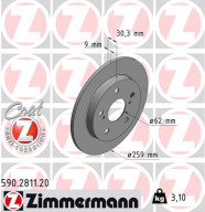 590.2811.20 Brzdový kotouč COAT Z ZIMMERMANN