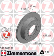 590.2821.20 ZIMMERMANN brzdový kotúč 590.2821.20 ZIMMERMANN