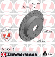 590.2826.52 Brzdový kotouč SPORT BRAKE DISC COAT Z ZIMMERMANN