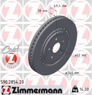 590.2854.20 ZIMMERMANN brzdový kotúč 590.2854.20 ZIMMERMANN