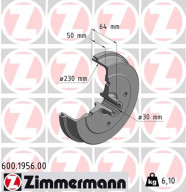 600.1956.00 Brzdový buben ZIMMERMANN