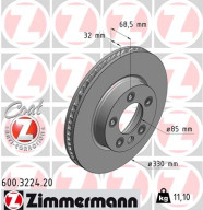 600.3224.20 Brzdový kotouč COAT Z ZIMMERMANN