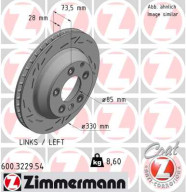 600.3229.54 Brzdový kotouč BLACK Z ZIMMERMANN