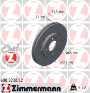 600.3230.52 Brzdový kotouč SPORT BRAKE DISC COAT Z ZIMMERMANN