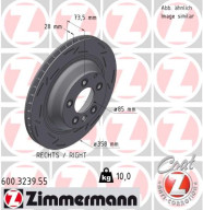 600.3239.55 Brzdový kotouč BLACK Z ZIMMERMANN