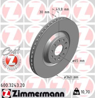 600.3243.20 Brzdový kotouč COAT Z ZIMMERMANN