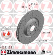 600.3243.52 Brzdový kotouč SPORT BRAKE DISC COAT Z ZIMMERMANN