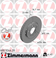 600.3244.20 Brzdový kotouč COAT Z ZIMMERMANN