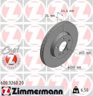 600.3260.20 ZIMMERMANN brzdový kotúč 600.3260.20 ZIMMERMANN