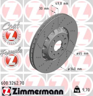 600.3262.70 Brzdový kotouč FORMULA Z BRAKE DISC ZIMMERMANN