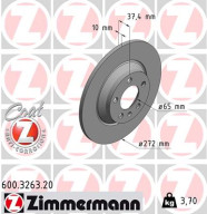 600.3263.20 Brzdový kotouč COAT Z ZIMMERMANN