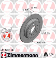 610.1200.20 ZIMMERMANN brzdový kotúč 610.1200.20 ZIMMERMANN