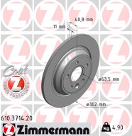 610.3714.20 Brzdový kotouč COAT Z ZIMMERMANN