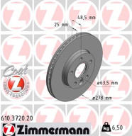 610.3720.20 Brzdový kotouč COAT Z ZIMMERMANN