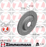 610.3732.52 Brzdový kotouč SPORT BRAKE DISC COAT Z ZIMMERMANN