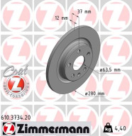 610.3734.20 Brzdový kotouč COAT Z ZIMMERMANN