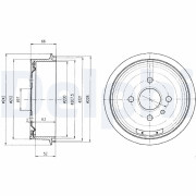 BF102 Brzdový buben DELPHI