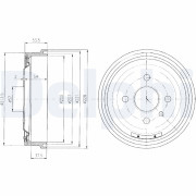 BF151 Brzdový buben DELPHI