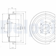BF273 Brzdový buben DELPHI
